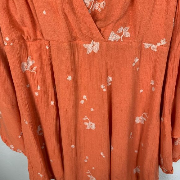 Free People Jasmine Embroidered Bell Sleeve Mini - Picture 4 of 8